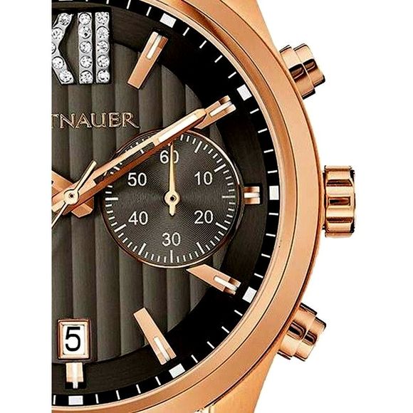 Wittnauer Men's Quartz Chronograph Rose Gold LUXURY Watch Rare WN1016 - Picture 5 of 16